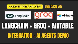 Langchain AI Agents Demo - Fastest Airtable Agent with Groq & Tavily Search #aiagents #langchain