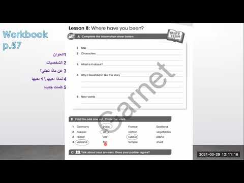 8th grade, unit 5, lesson 8, H W