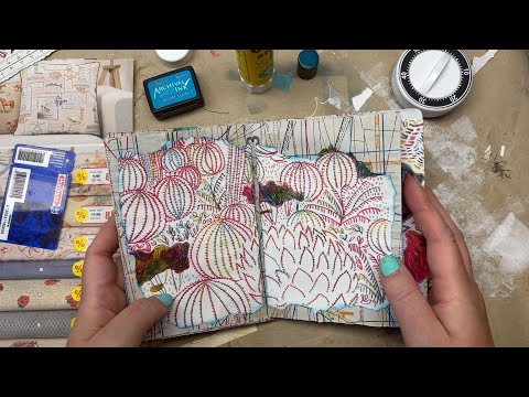 Essence of Time - day 46/100 - MORE glueing the LANDSCAPE - #100dayschallenge #junkjournalephemera