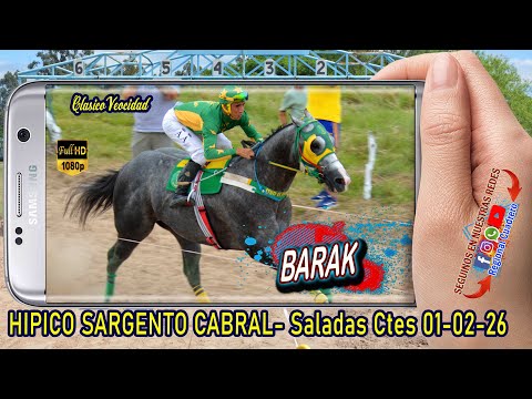 BARAK-Clasico Velocidad- Hipico Sargento Cabral- Saladas Ctes 01-02-26