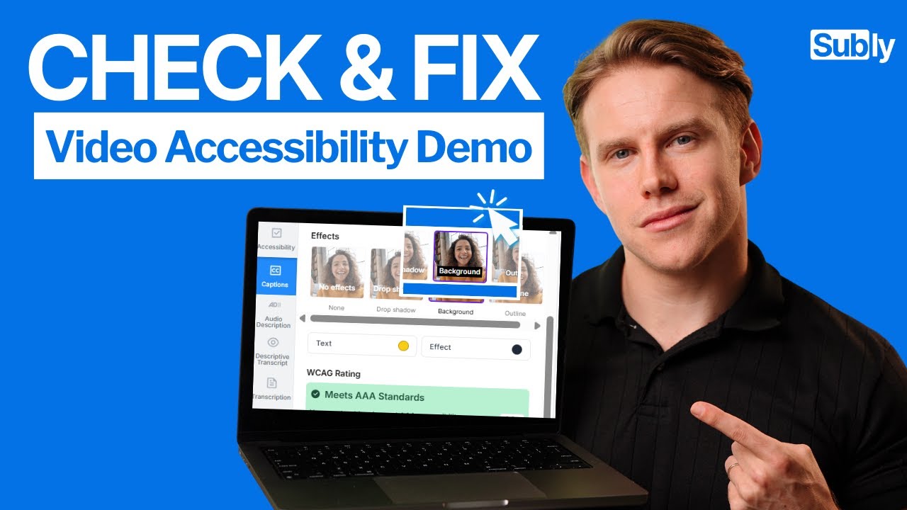 Check and Fix Video Accessibility | Captions, Audio Description, Transcripts (WCAG 2.2)