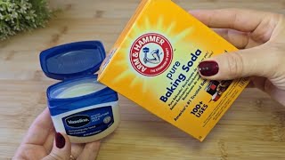 Mix Vaseline with baking soda and you'll never stop using this trick !