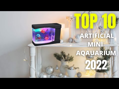 , title : 'Top 10: Best Artificial Mini Aquarium 2022 | Multi Colored LED Swimming Fish Tank with Bubbles'