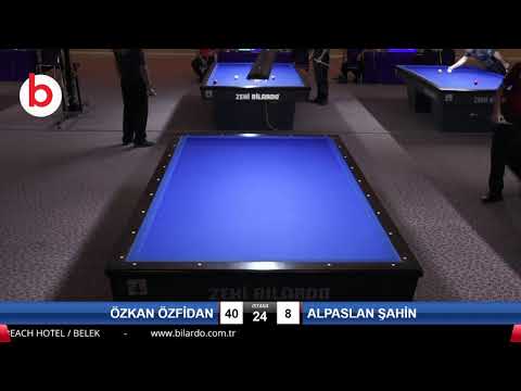 ÖZKAN ÖZFİDAN & ALPASLAN ŞAHİN Bilardo Maçı - 2020 TK 1.ETAP ANTALYA-4.TUR