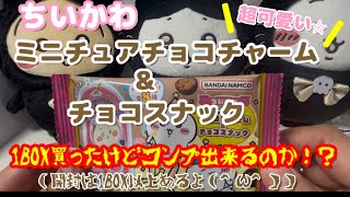 【開封動画】ちいかわ　ミニチュアチョコチャーム&チョコスナック開けてみた‼︎【コンプなるか！？】