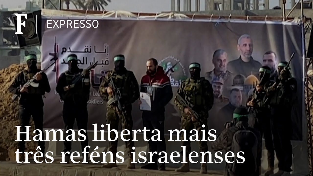 Hamas liberta 3 reféns israelenses em nova etapa de cessar-fogo