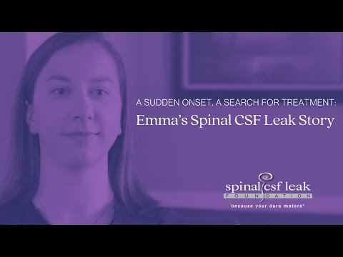 Emma's Spinal CSF Leak Story