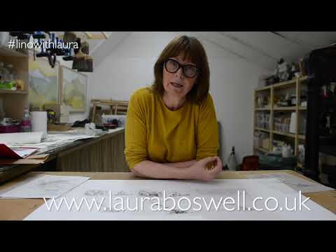 Multi block Lino Print with Laura: Episode 3 - Planning a Lino Print from my design drawing