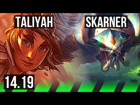 TALIYAH vs SKARNER (JGL) | Rank 7 Taliyah, 13/3/14, Legendary, 41k DMG | EUW Challenger | 14.19
