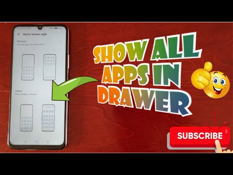 Honor X7 Home Screen Style|How to Show All Applications in APP Drawer