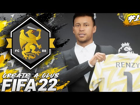 FIFA 22 Create a Club Career Mode EP1 - WELCOME TO RENZY FC!! FIRST SIGNING!! 🤩