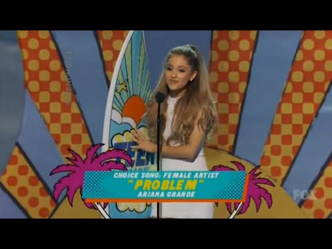 HD - Ariana Grande Wins Choice Female Artist (Teen Choice Awards 2014)