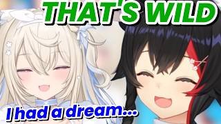 Mio can't stop laughing talking to sleepy Fuwawa [Hololive/FuwaMoco/Mio]