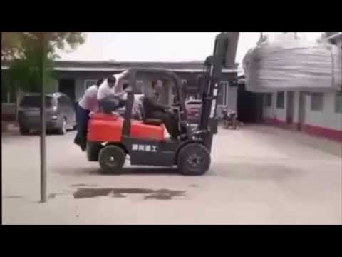 Forklift Human Counterweight Fail