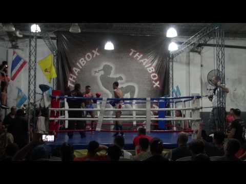 COPA THAIBOX -Gerardo thaibox(rojo) vs Zacarías Castro(azul)