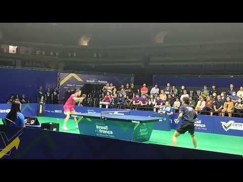 Simon Gauzy x Vitor  2022 desafio Brasil x frança #tabletennis #tennisdetable #tischtennis