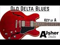 Old Delta Blues In A Major Guitar Backing Track