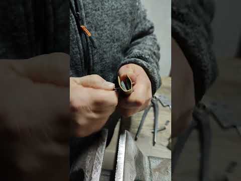 Prima Rifinitura del Collarino di una Pattadese Originale #pattadese #coltello