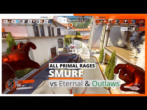 SMURF WINSTON - All the Primal Rages vs Eternal & Outlaws - Summer Showdown | OWL 2021 Highlights