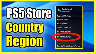How to Change Country or Region on PS5 PlayStation