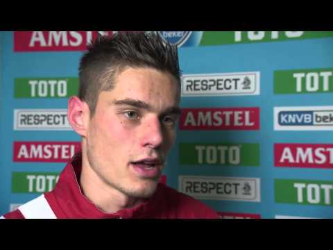 Reactie Joshua Smits na afloop van Treffers - N.E.C.