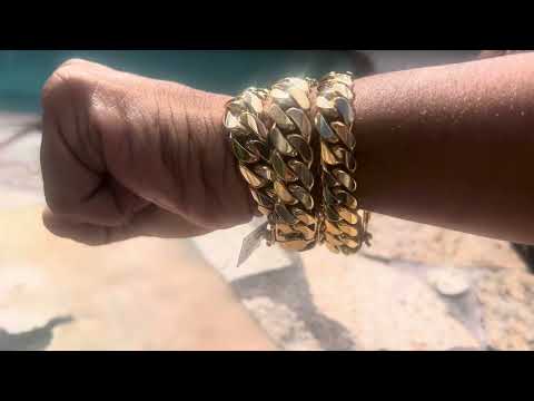 10k vs 14k vs 18k Miami Cuban Link Bracelets from DJI
