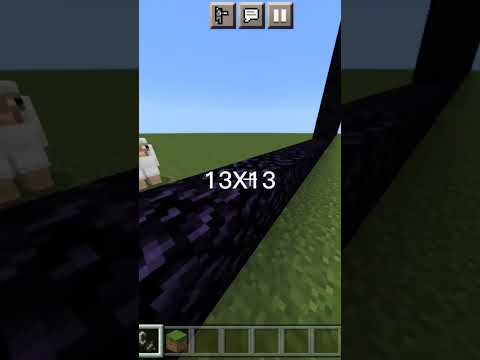 Quanto puoi fare grande il portale del Nether su Minecraft #shorts #minecraft #minecrafttutorial