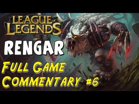 League of Legends - WingsofDeathx Rengar Top vs Lee Sin - Pro Full Game Commentary #6
