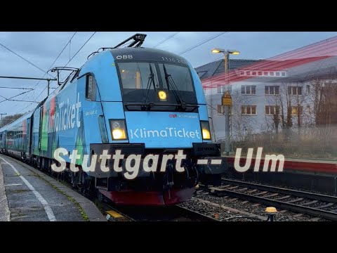 Mit dem Railjet von Stuttgart nach Ulm