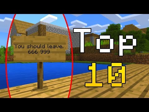 O1G - Top 10 Most Haunted Places in Minecraft! (Haunted Minecraft Secrets)