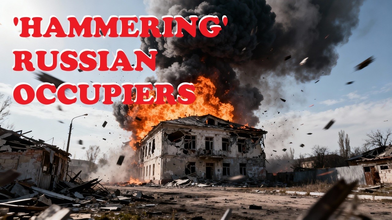 'HAMMER' BOMBS STRIKE! UKRAINE'S FIGHTERS HIT RUSSIAN STAGING AREA WITH WESTERN-GUIDED WEAPONS