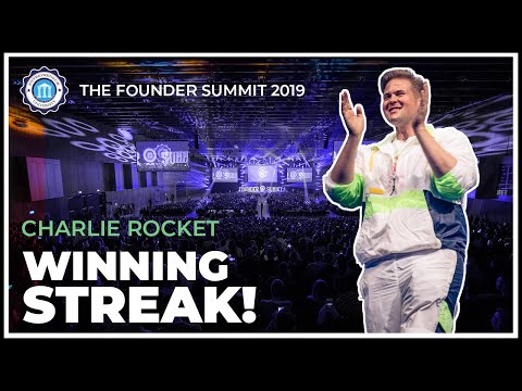 I'M ON A WINNING STREAK! - Charlie "Rocket" Jabaley - The Founder Summit 2019