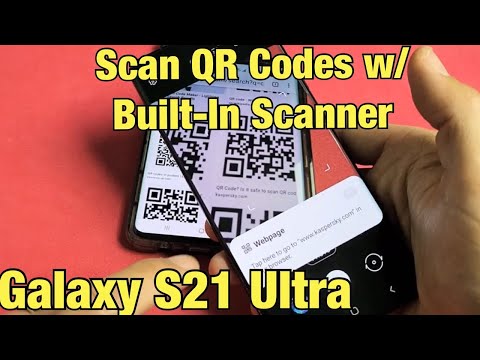 How to Scan QR Codes w/ Built-In QR Code Scanner : Galaxy S21 Ultra