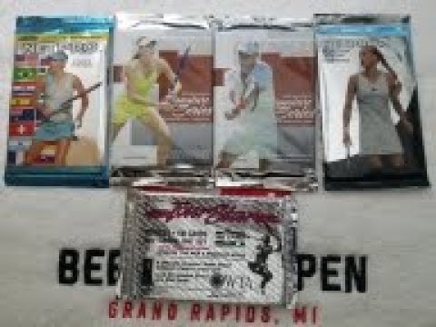 RAFA NADAL rookie & MARIA SHARAPOVA relic swatch rookie card from ACE and NETPRO Tennis Packs!