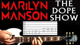 Marilyn Manson The Dope Show Guitar Lesson / Guitar Tabs / Guitar Tutorial / Guitar Chords / Cover
