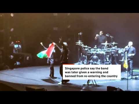 Video Thumbnail: Massive Attack banned from Singapore over Palestinian flag