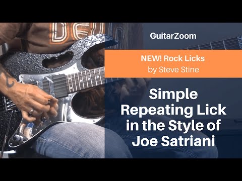 Simple Repeating Lick in the Style of Joe Satriani | Rock Licks Workshop