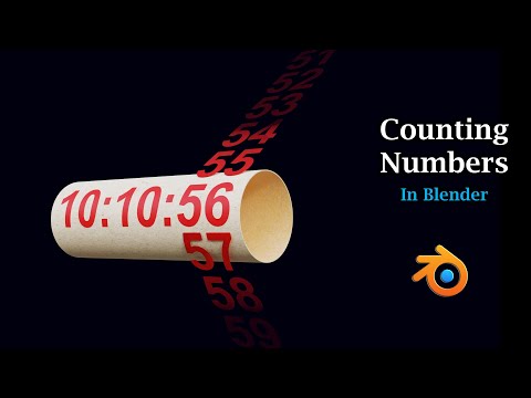 Counting Numbers In Blender | Auto Increment & Digital Clocks | Counters For 3D Comparison Videos