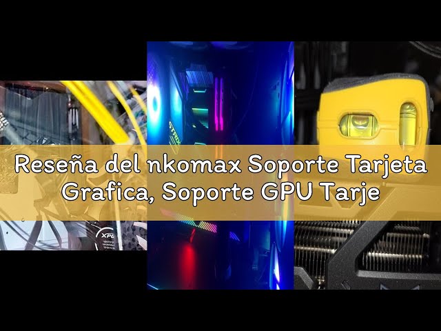 Vídeo relacionado con Wefaly Soporte Tarjeta Grafica 2PCS, Soporte GPU de Aluminio Soporte Grafica PC con Diseño Magnético Graphics Card Holder Sopor te Antihundimiento Compacto y Resistente (72-120 mm, Negro)