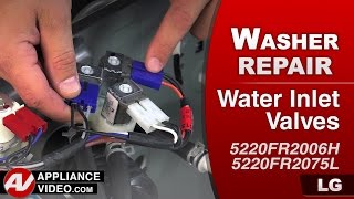 LG Washer — No Hot Water Entering Washer — Hot Water Inlet Valve Repair