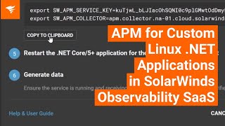 How to Monitor .NET Applications on Linux with SolarWinds Observability | Step-by-Step Setup