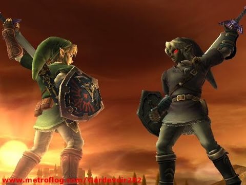 Link VS Dark Link Epic Battle Stage Dark Hearts