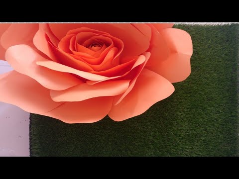 DIY Giant Paper Flower, Ganpati Decoration at home,Easy to Make ideas Room Decor@ Papersai arts Video