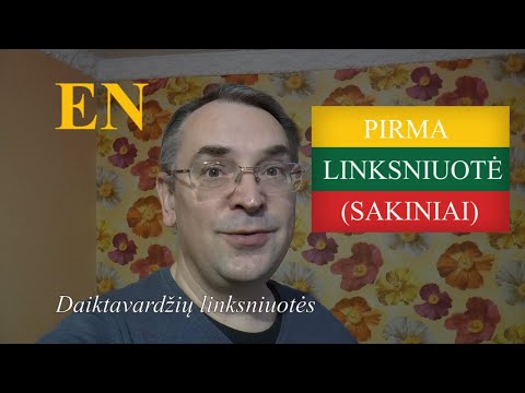 LITHUANIAN LESSON 178 - 1 DAIKTAVARDŽIŲ LINKSNIUOTĖ  (SAKINIAI) -  1ST DECLENSION (SENTENCES)