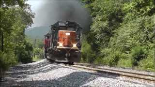 preview picture of video 'Southern Pacific Heritage on the Indiana & Ohio Midland Subdivision'
