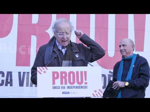 Fragment del discurs a la manifestació 'PROU! Única via, independència'