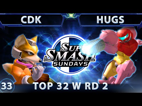 SSS 33 CDK (Fox) Vs. HugS (Samus) SSBM - Top 32 RD 2 - Smash Melee