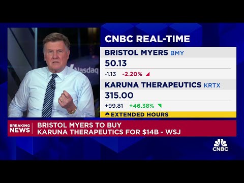 Bristol Myers to buy Karuna Therapeutics for $14 billion