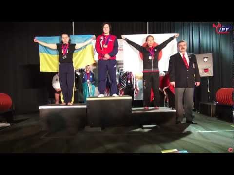 Women 63kg Victory Ceremony of 2011 IPF World Sub-Junior & Junior Championships