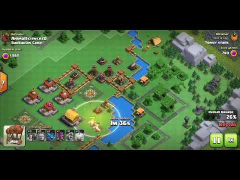 Clash of clan Barbarian camp level 2 destroy in 1 attack